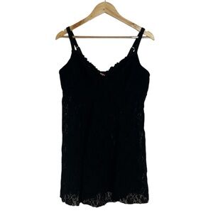Cacique Black Lace Chemise, negligée, 18/20